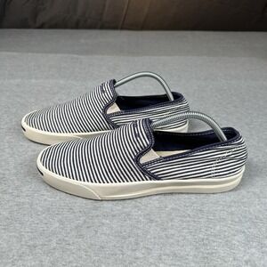 Converse Jack Purcell Jeffrey Stripe Slip-On Sneakers Blue White 9.5 Unisex NOTE